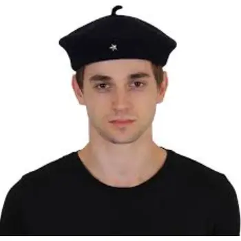 French Beret Cap Army Style Woolen Beret Cap 